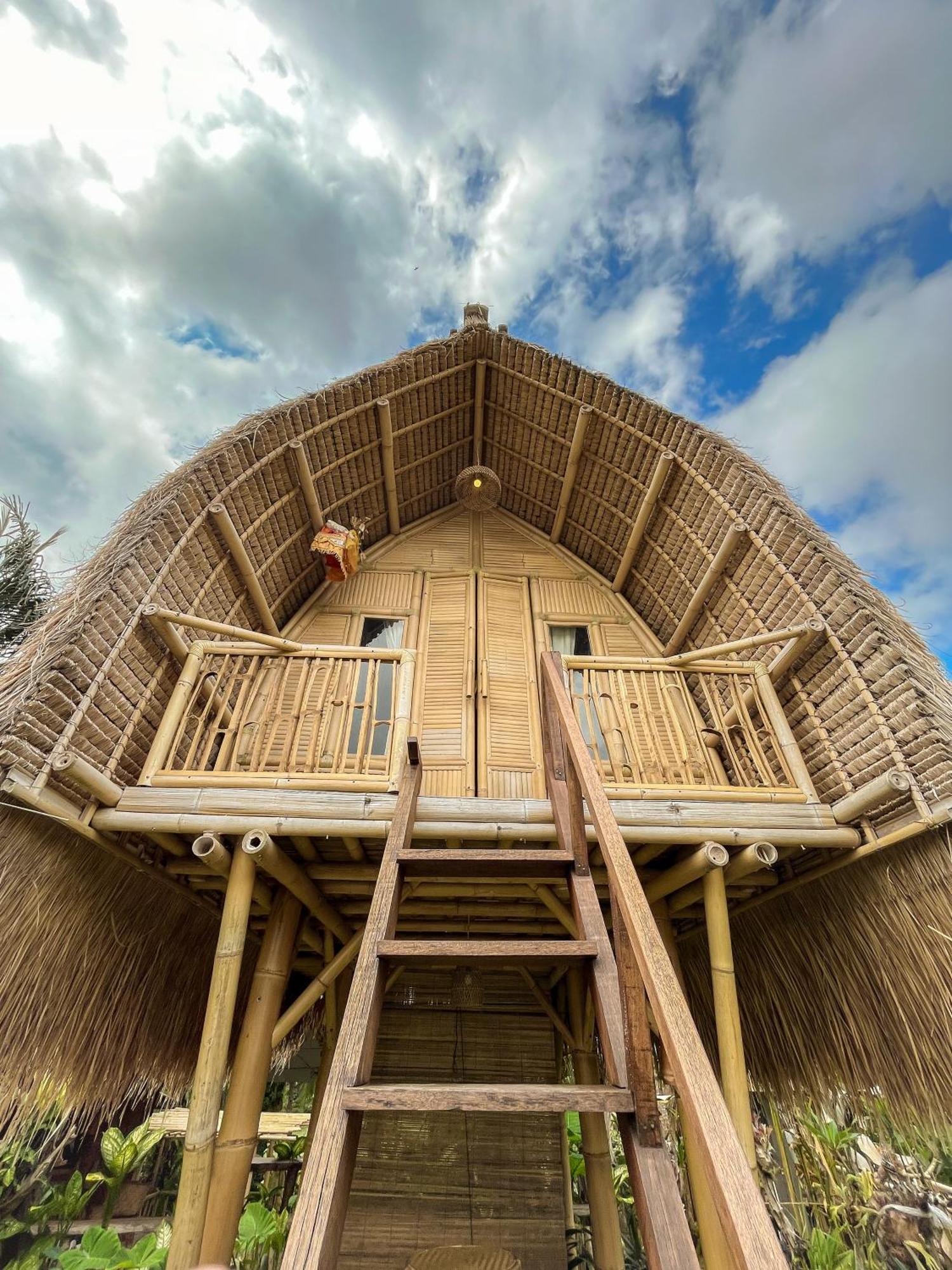 Kawig Bamboo House - Ricefield View, Eco Bamboo Home Tampaksiring Bagian luar foto
