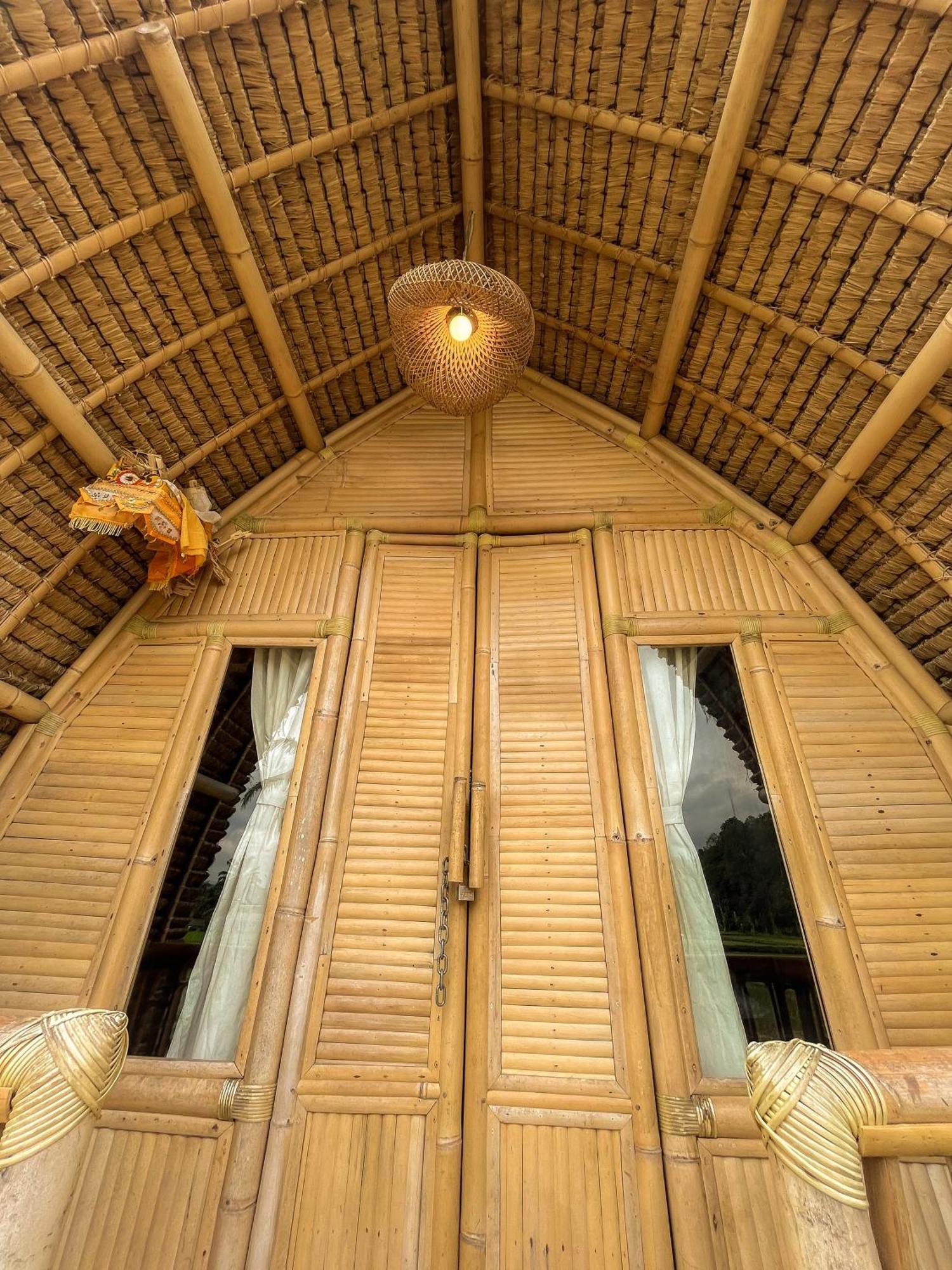 Kawig Bamboo House - Ricefield View, Eco Bamboo Home Tampaksiring Bagian luar foto