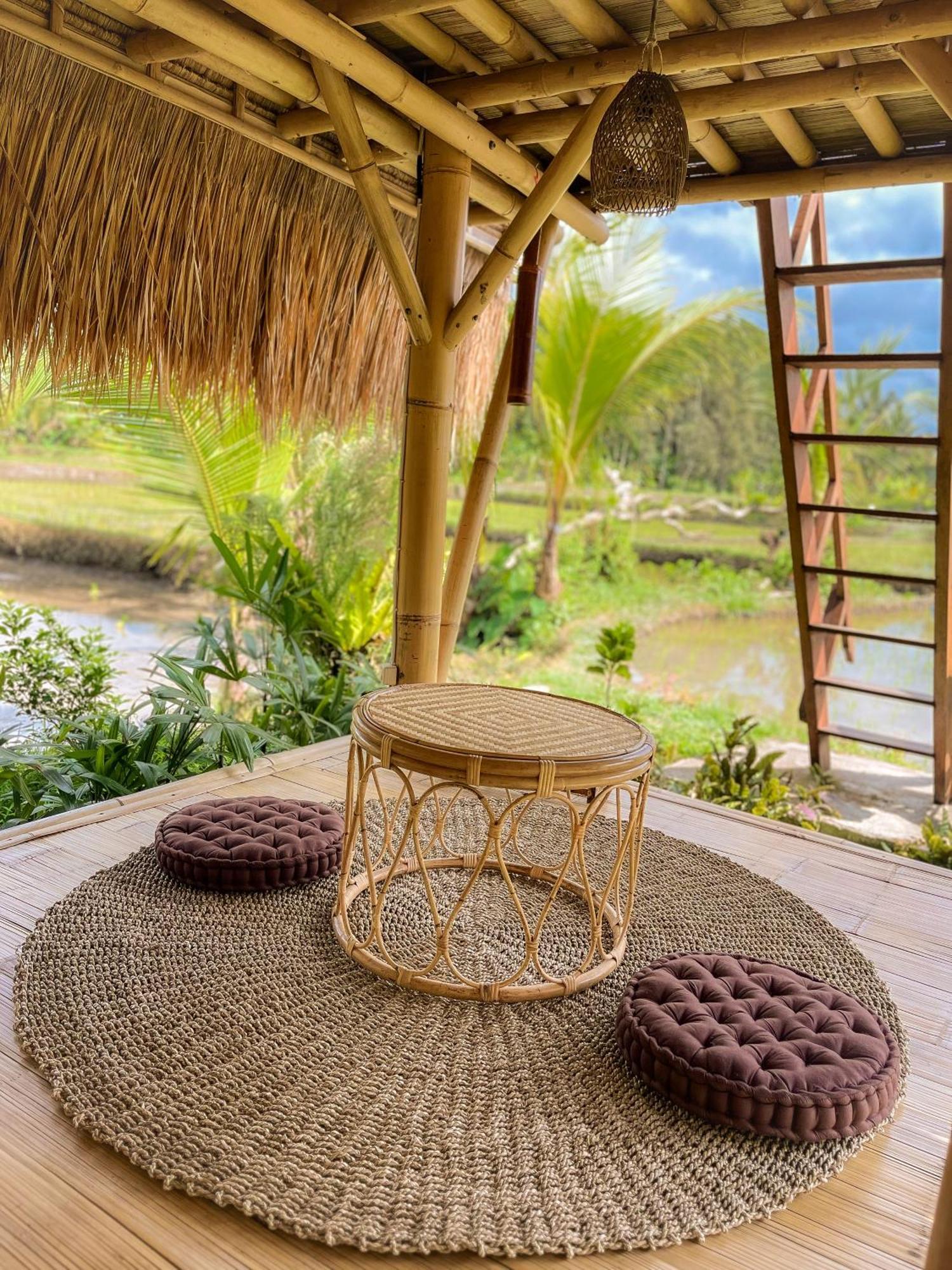 Kawig Bamboo House - Ricefield View, Eco Bamboo Home Tampaksiring Bagian luar foto