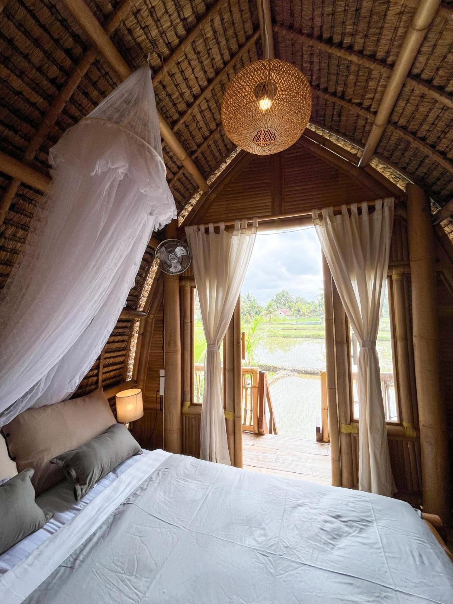 Kawig Bamboo House - Ricefield View, Eco Bamboo Home Tampaksiring Bagian luar foto